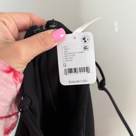 Free People Tinsel Kiss Mini Dress in Red Plaid - Picture 4 of 4